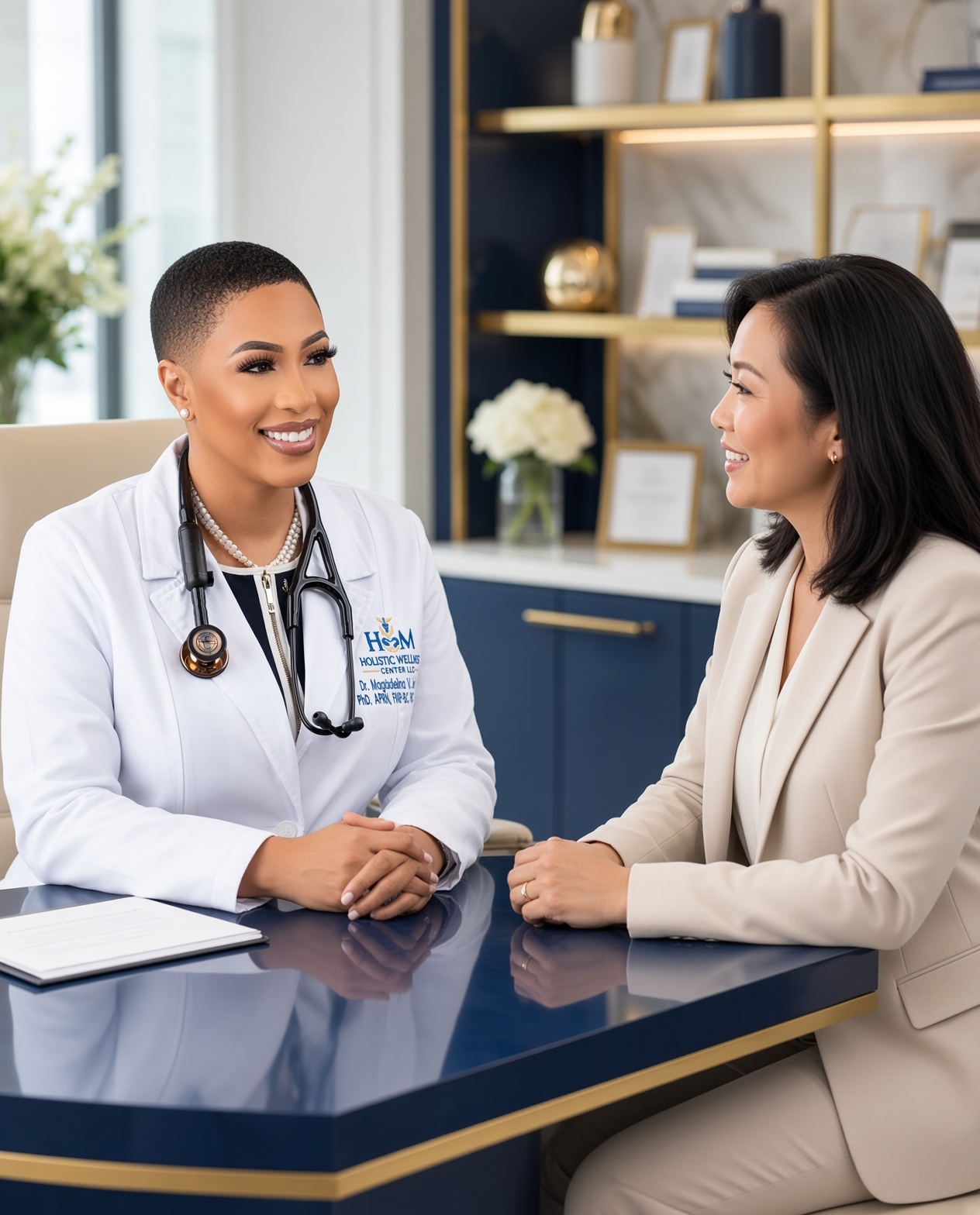 Consultation with Asian patient